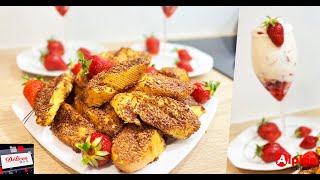 Pain 🥖 perdu au Chocolat et Mousse aux Fraises 🍓 Ndogou Chez Alphie Cuisine [upl. by Nawiat440]