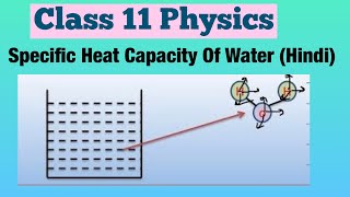 Specific Heat Capacity Of Water Hindi  Class 11 Physics [upl. by Sower]