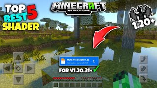 Top 5 Best Shaders For Minecraft Pe 120 Render Dragon  Shaders For Mcpe Minecraft PeBe [upl. by Frederique]