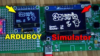 Simulator Arduboy on STM32 Running games from SD card [upl. by Leboff602]