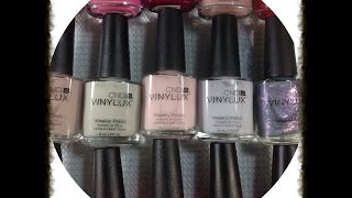 CND Vinylux Weekly Polish Review amp Swatches [upl. by Couhp]