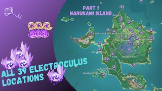 Genshin Impact All Electroculus Locations on Narukami Island  Guide Genshin Impact [upl. by Uyr292]