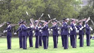 The Daily Reveille USAF Honor Guard performs drill routine on LSU Parade Ground [upl. by Glennis418]