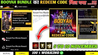 FREE FIRE REDEEM CODE TODAY 6 NOVEMBER REDEEM CODE FREE FIRE  FF REDEEM CODE TODAY 6 NOVEMBER [upl. by Iot]