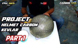 Helmet Carbon Fiber Honeycomb Kevlar  PART 1 [upl. by Clance]