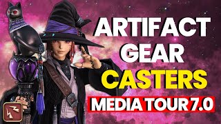 FFXIV Dawntrail Media Tour  Caster DPS Artifact Job Gear 70 PCT SMN BLM amp RDM [upl. by Oderfliw]