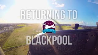 Returning To Blackpool  EGNH  With Audio  PlaneOldBen [upl. by Laughton]