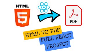 Convert HTML to PDF in React with reactpdf  Beginner Tutorial [upl. by Sabella]