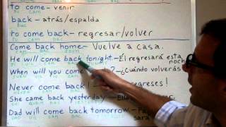 Clases de ingles 48 Verbos frasales en ingles COME BACK [upl. by Ethelind]