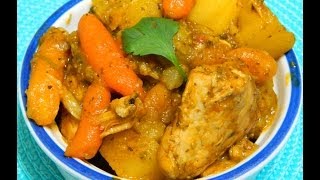 Pollo Guisado y Arroz Blanco Puertoriqueño Chicken stew with white rice [upl. by Adnilym]