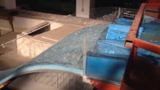 Hydraulic Jump  Energy dissipation  Overflowing Canal Model  NTUA Civil Engineering [upl. by Estey]