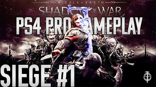 Middle Earth Shadow of War PS4 Gameplay TOWER DEFENSE [upl. by Vlada]