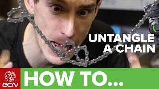 How To Untangle A Bike Chain [upl. by Attezi]