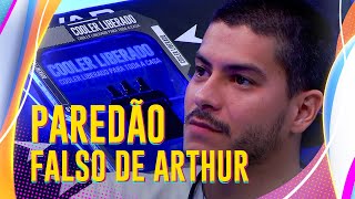 ARTHUR AGUIAR É ESCOLHIDO NO PAREDÃO FALSO E TOCA O TERROR NO QUARTO SECRETO 💥🔥  BBB 22 [upl. by Anawaj239]