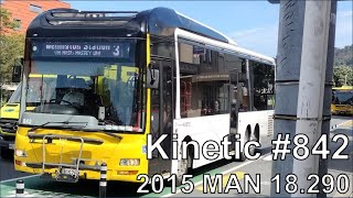 Kinetic 842  2015 MAN 18290  GemilangKiwi Bus Builders  Route 18 to Karori [upl. by Traggat]