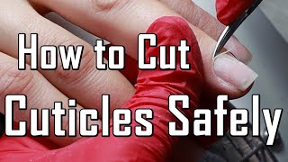 Cutting Cuticles DIY  How to cut Cuticles Safely  You can do that at Home [upl. by Jereme]