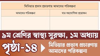 স্বাস্থ্য সুরক্ষা ৯ম শ্রেণি ১ম অধ্যায় পৃষ্ঠা ১৪  Class 9 Sastho Surokkha Chapter 1 Page 14 [upl. by Hera699]