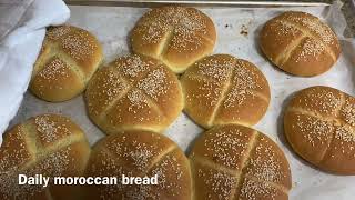 Daily Home Made Moroccan Bread خبز الدار اليومي معروفين بيه المغاربة يكون في اي بيت [upl. by Siaht]