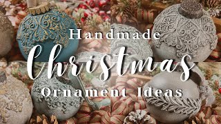 DIY Christmas Ornaments with Redesign with Prima And IOD Moulds [upl. by Fillian]