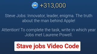 steve jobs innovator x empire code  X Empire Steve Jobs code  X Empire Youtube video Code Today [upl. by Enitnemelc]