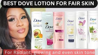 Best Dove lotion for fair and even skin Achieve radiance flawless and glowing skin [upl. by Lewert]