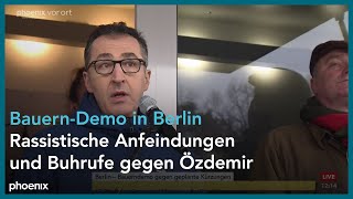 Cem Özdemir amp Joachim Rukwied zur Demonstration gegen die Erhöhung des Agrardieselpreises  181223 [upl. by Lucienne301]