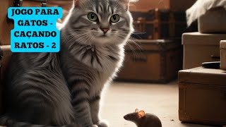 Jogo para GATOS  Caçando RATOS  2 [upl. by Ylatfen]