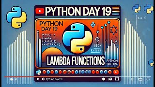 Python Day 19 Lambda functions  75Day Coding Challenge [upl. by Esidnac617]