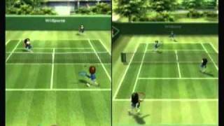 Wii Sports Competition Tennis Event [upl. by Ahsit401]