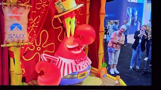 Clancy Brown voicing a Mr Krabs animatronic in Las Vegas SpongeBob attraction 2023 [upl. by Gwenora]