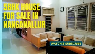 5BHK Independent House for sale in NanganallurChennaiChennaipropertiesindividualhouse [upl. by Kunin]