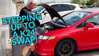 What You Need to do to K24 Swap a 8th Gen Si K20Z3 to K24 [upl. by Eicarg]