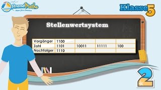 Stellenwertsystem  Dualsystem  Klasse 5 ★ Übung 2 [upl. by Sanburn]