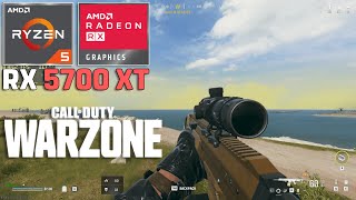 Call of Duty WARZONE  RX 5700 XT  Ryzen 5 5600G  1080p Custom Settings [upl. by Ahsirtak]