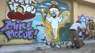 Mike McCue Tribute Mural  Jacksonville Beach Florida [upl. by Inman363]