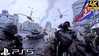 North Korean Invasion™  Ultra Realistic Immersive Graphics Gameplay 4K 60FPS Call of Duty [upl. by Satterfield]