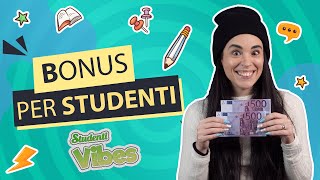 Bonus da 1000 euro per gli studenti🤑💰 [upl. by Caryn182]