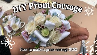 How to Make a Corsage for Prom 2023 [upl. by Dnalyag533]