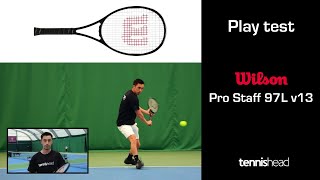 Racket play test amp review Wilson Pro Staff 97L v13 [upl. by Adias]