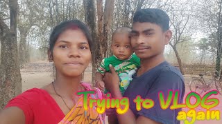 Trying to VLOG again  santali funny vlog video [upl. by Annalise582]