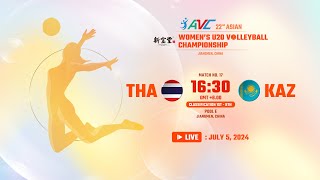 LIVE  THAILAND VS KAZAKHSTAN  22nd Asian Womens U20 Volleyball Championship [upl. by Penney]