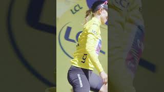 Kasia Niewiadoma takes the teams firstever yellow jersey [upl. by Janek]