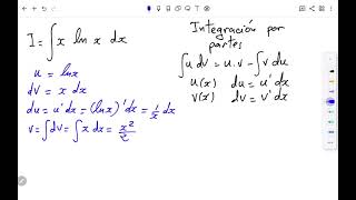 Integral Indefinida por partes [upl. by Arrec]