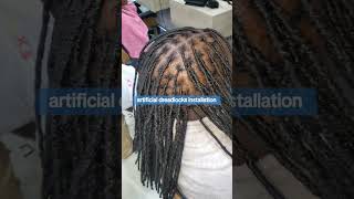 installation artificial dreadlocks [upl. by Parlin]