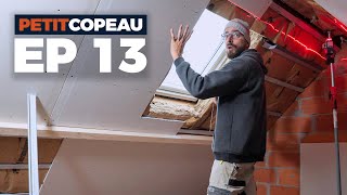 Rénovation extrême Ep 13  Placo entourage de Vélux et suspentes [upl. by Wiese362]