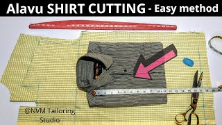 அளவு SHIRT CUTTING  quotEasy Methodquot   Tamil [upl. by Meekyh]