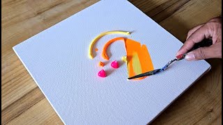 Easy Acrylic Painting Technique  Simple Landscape Painting  Step By Step  Easy For Beginners [upl. by Assilat]