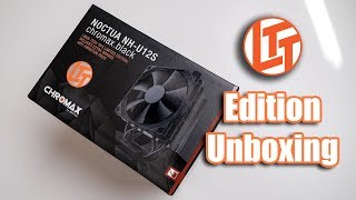 Noctua NHU12S chromaxblack LTT edition CPU cooler unboxing [upl. by Lloyd]