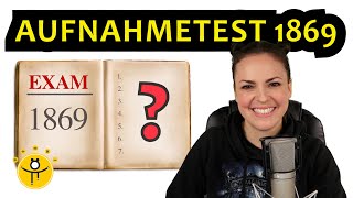 Mathe Aufnahmetest 1869 – Hättest DU bestanden 🤓 [upl. by Rector]