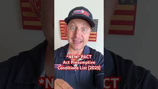 NEW PACT Act Presumptive Conditions List 2025 UPDATES vaclaims vadisability vabenefits [upl. by Hannan926]